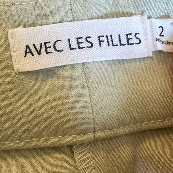 Avec Les Filles Light Green Work Pant - Picture 4 of 4